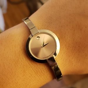 Movado Pink Face Watch